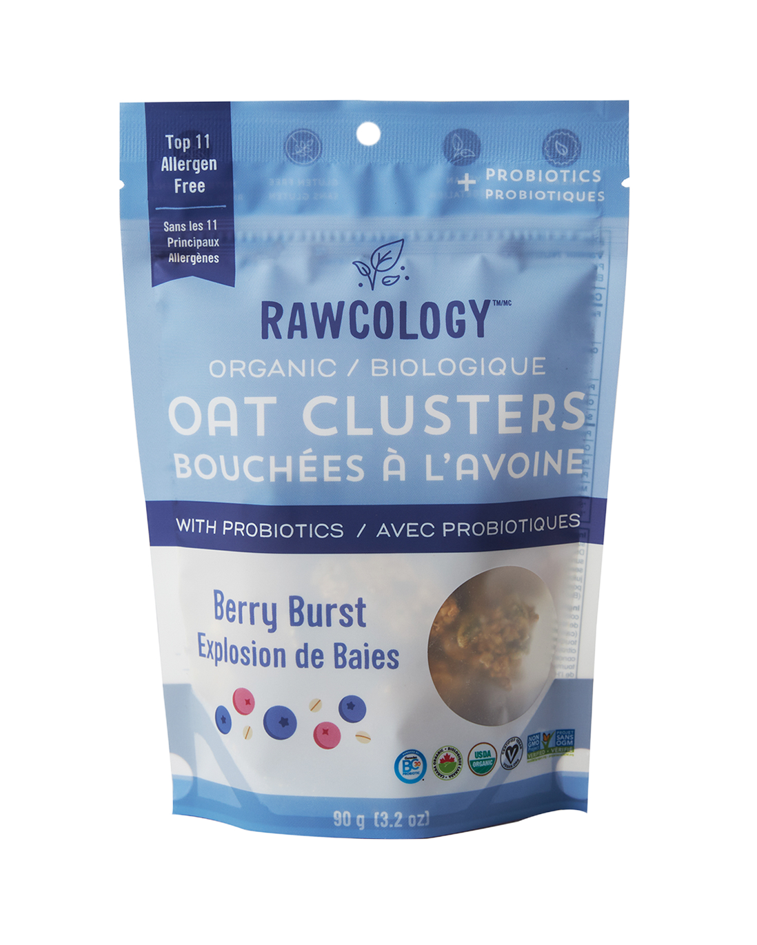 Berry Burst Oat Clusters with Probiotics