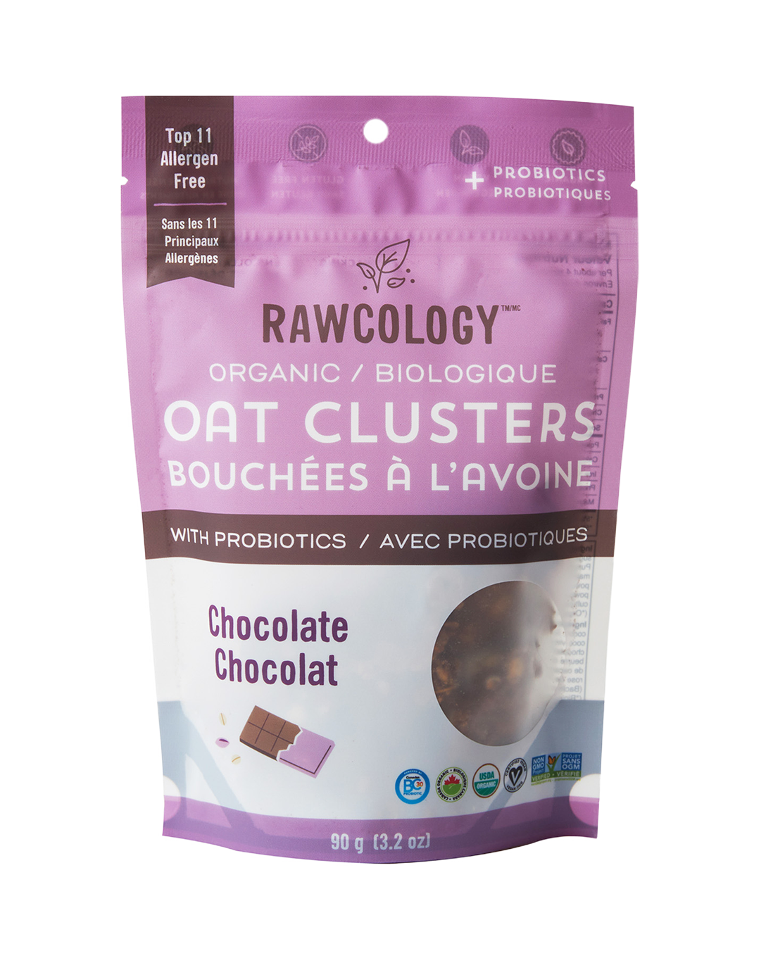 Chocolate Oat Clusters with Probiotics