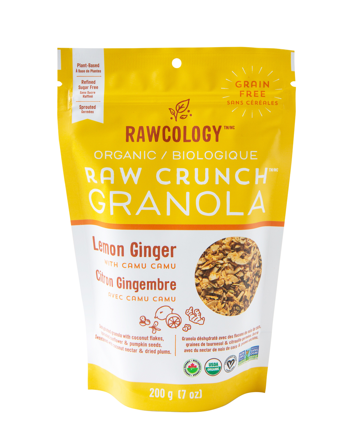 Lemon Ginger with Camu Camu Raw Crunch Granola